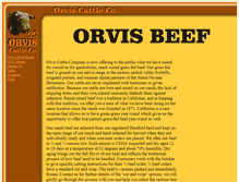 Tablet Screenshot of orvisbeef.com